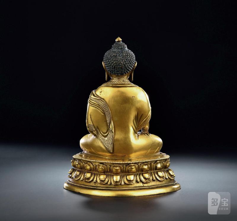 清乾隆（1736-1795年） 释迦牟尼佛像 - 图2